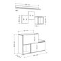 Hanah Home Perchero Holdon Blanco